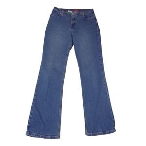 Zena Jeans Womens Blue Mid Rise Bootcut Denim Pants Size 10 Style 30-0348-62